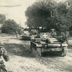 Niemieckie czołgi w trakcie ofensywy w Polsce arch. Muzuem w Gliwicach