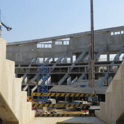 Trybuny z widokiem na ring żelbetowy Hali Głównej wrzesień 2014r.