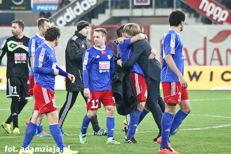 Tak się cieszy hiszpański trener Piasta (TV)