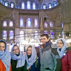 W Błękitnym Meczecie w Istambule