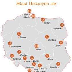 TOP 20 Miast uczącysh się