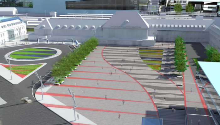 Dworzec pięknieje, a co z terenem wokół? (TV) teren przed dworcem