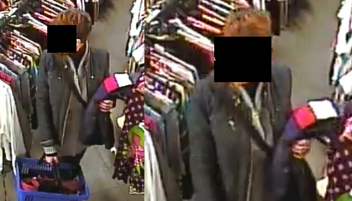 Kradzież w sklepie z używaną odzieżą. Policja publikuje zdjęcia