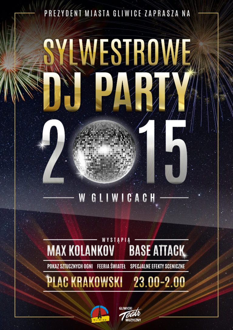 Sylwester w Gliwicach, czyli impreza na pl. Krakowskim