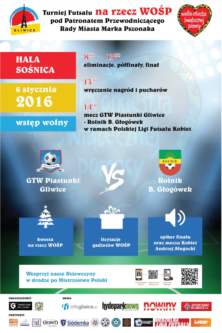 Turniej na rzecz WOŚP 2016