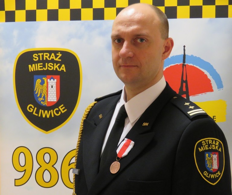 Komendant gliwickiej straży miejskiej nagrodzony