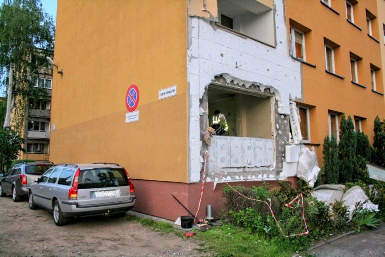 Wybuch gazu w Gliwicach. Spore zniszczenia, kilka osób rannych