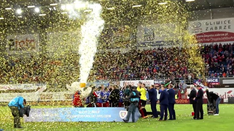 Piast Gliwice wicemistrzem Polski. Tak świętowano na stadionie