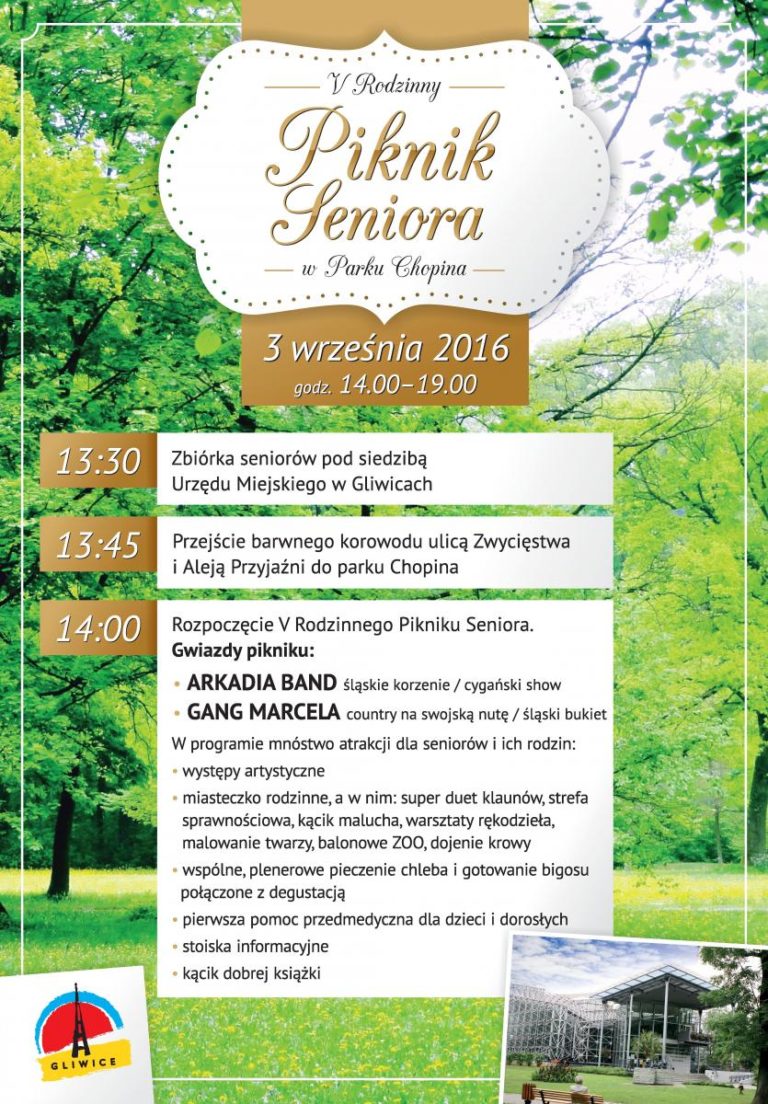 Impreza dla seniorów w parku Chopina