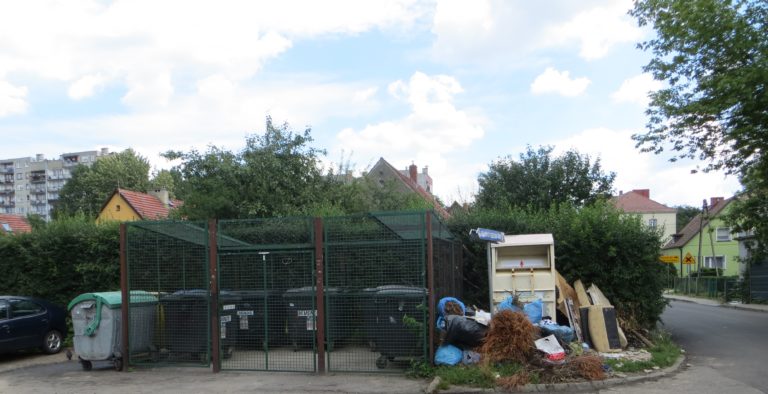 Tony śmieci zebrane z ulic Gliwic, Rynku i skweru nad DTŚ