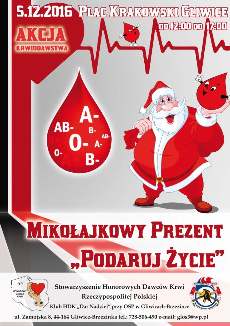 Na Mikołaja podaruj… krew