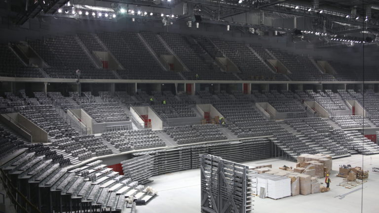 Tak wygląda Hala Gliwice od środka. Jest już oświetlenie