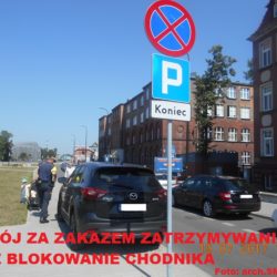 B36 i blokowanie chodnika