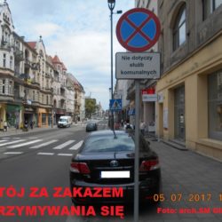 Parkowanie za zakazem zatrzymywania si