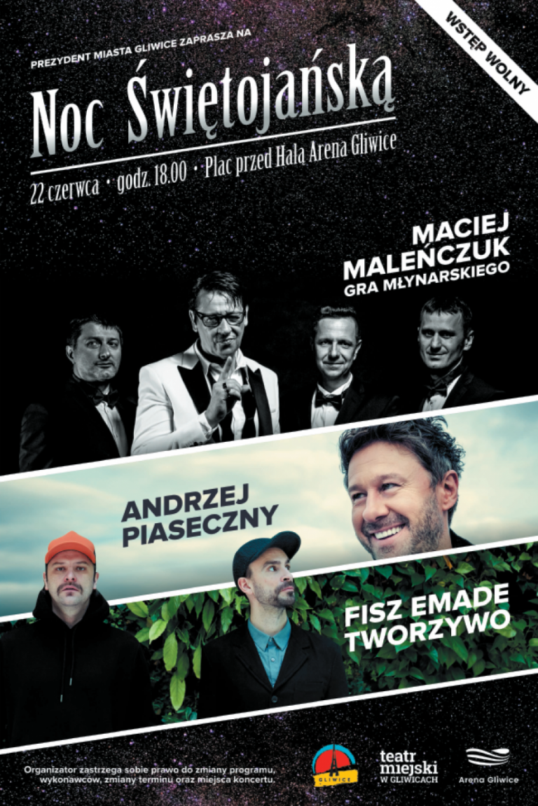 Noc Świętojańska w Gliwicach. Będą koncerty, będą gwiazdy