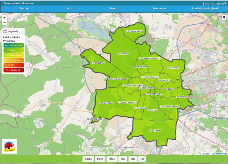 Sprawdź jakość powietrza w Gliwicach. Ruszyła nowa strona i aplikacja