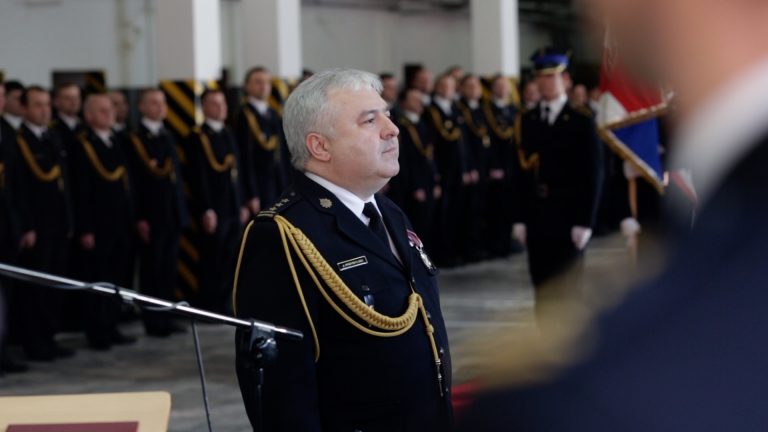 Strażacy z Gliwic pożegnali komendanta Janusza Przybylskiego