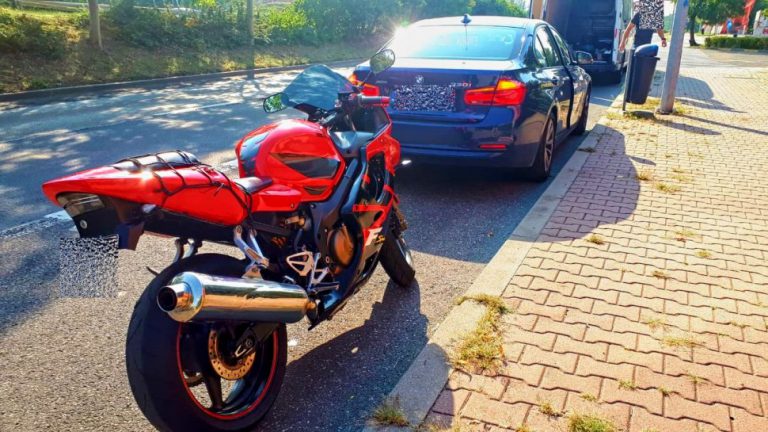Motocyklista złamał wiele przepisów. Mandat 1550 złotych