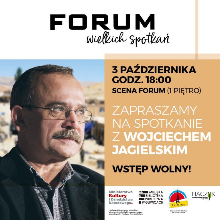 Wojciech Jagielski w Forum. Spotkaj się z pisarzem