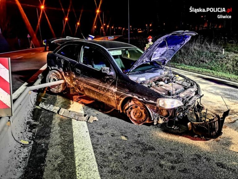 Wypadek na DK88. Pijany kierowca pędził 120 km/h
