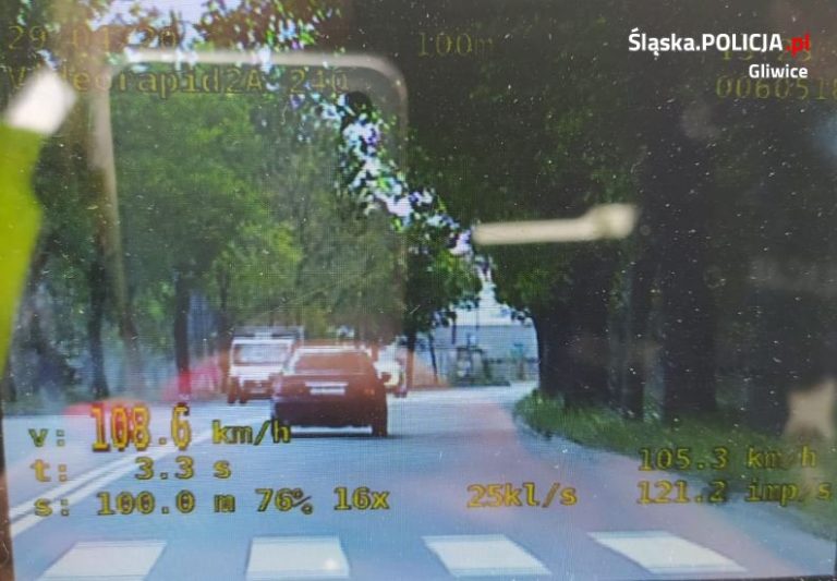Jeden patrol zatrzymał 3 prawa jazdy. Kierowcy pędzili po Gliwicach