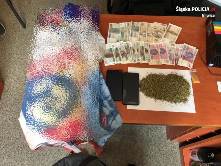 Policjanci weszli do mieszkania pseudokibica. Znaleziono narkotyki, a dziecko zabrano