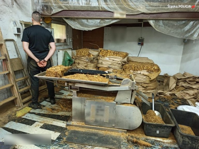 Fabryka tytoniu w Gliwicach zlikwidowana przez policję