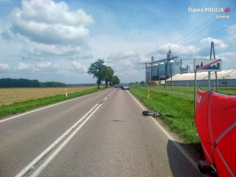 Tragedia na drodze. Nie żyje potrącony rowerzysta z Gliwic
