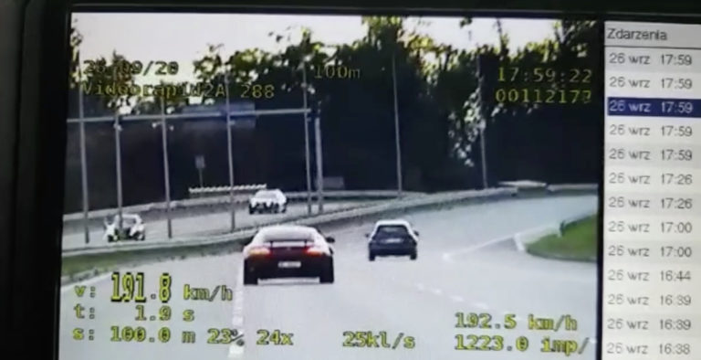 191 i 174 km/h po DTŚ i DK88. Dwaj gliwiczanie zatrzymani przez nieoznakowane radiowozy