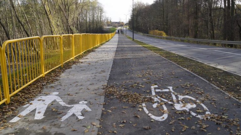 W Gliwicach powstało 350 metrów ciągu pieszo-rowerowego za 2 miliony złotych