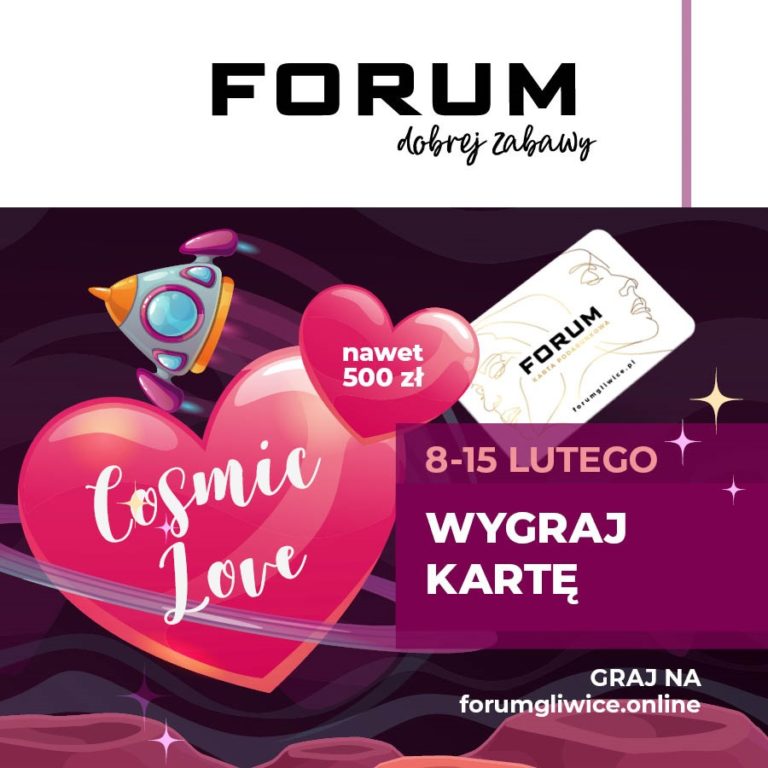 Miłosna gra Cosmic Love – walentynki w CH FORUM Gliwice