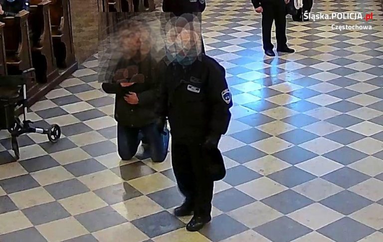 Mężczyzna, który pobił strażnika na Jasnej Górze jest z Gliwic. Zgłosił się
