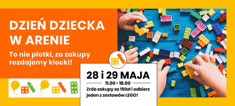 To nie plotki! Na Dzień Dziecka Park Handlowy Arena rozdaje klocki