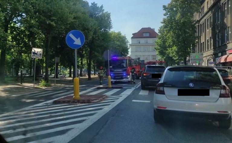 Wypadek w centrum Gliwic