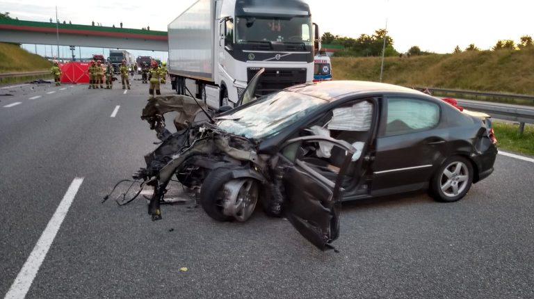 Tragiczny wypadek na autostradzie A1. Nie żyje 27-latek