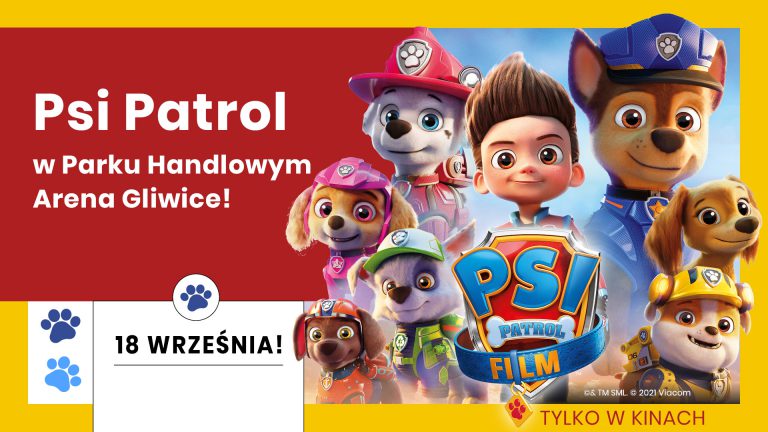 Bohaterowie serialu animowanego „Psi Patrol” w parku handlowym Arena w Gliwicach