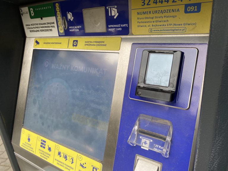 Nie zapłacisz gotówką w parkomatach w Gliwicach