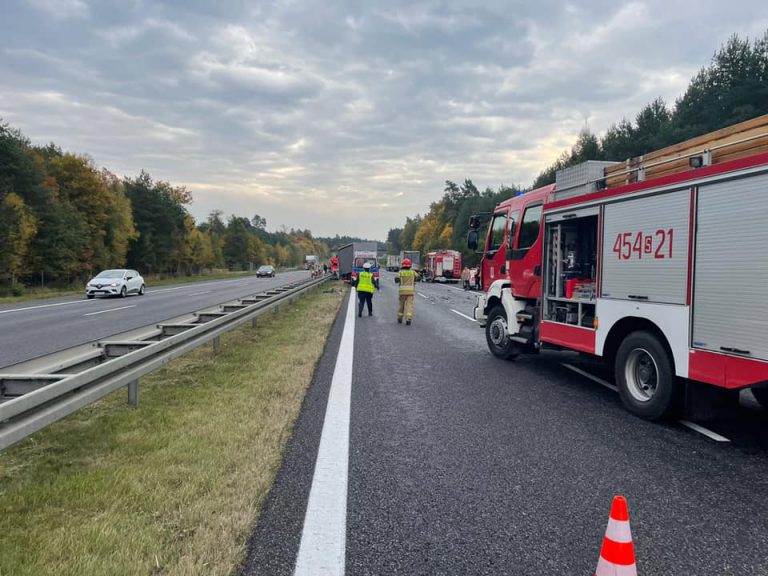 Wypadek na autostradzie A4. Kierowca zmarł
