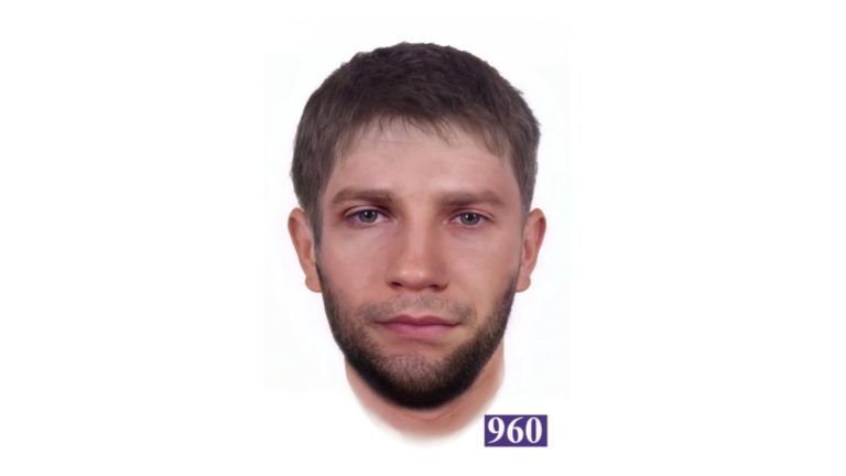 Portret pamięciowy poszukiwanego mężczyzny