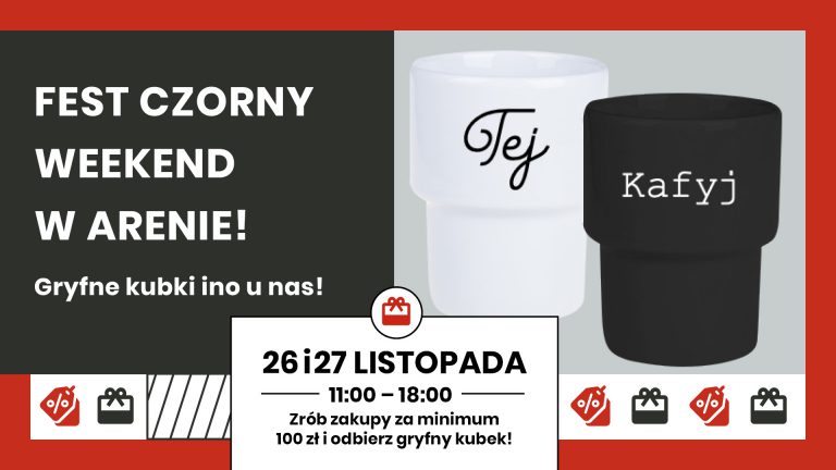 Rozdajemy śląskie prezenty podczas Czornego Weekendu w Parku Handlowym Arena