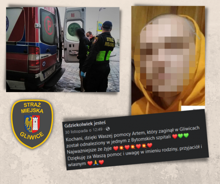 Straż miejska odnalazła zaginionego, ale o tym nie wiedziała. Trafił do szpitala