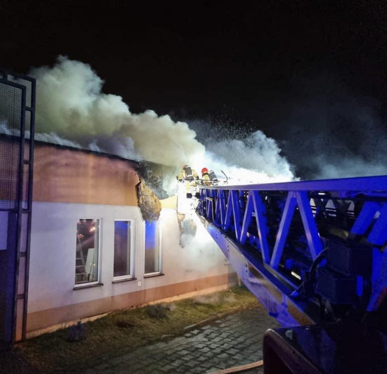 Pożar stolarni przy ul. Rybnickiej