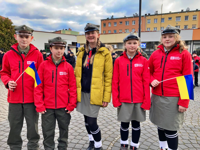 Harcerze Gliwice dla Ukrainy fot. ZHP