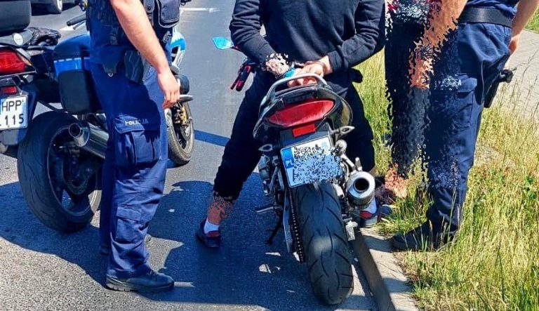 Motocyklista jeżdżący ulicami Gliwic trafił do aresztu śledczego