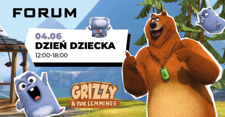 Dzień Dziecka w Forum! Spotkanie z misiem Grizzy i lemingami