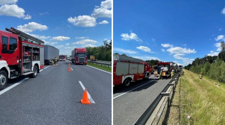 Wypadek na A4 pod Gliwicami