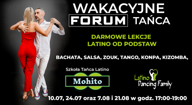Bezpłatne lekcje tańca w Gliwicach. Zatańcz w wakacje!