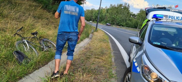 Rowerem po DK88. Był „pod wpływem”. Mandat 1000 zł