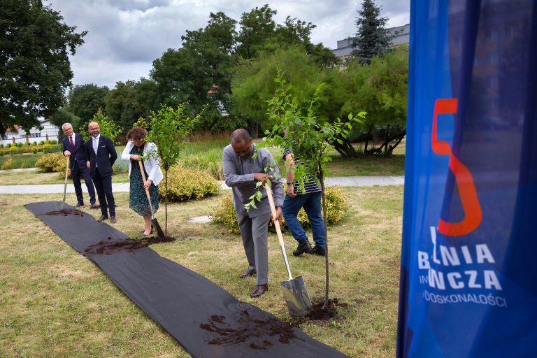 Wiceprezydent Gliwic posadziła drzewo