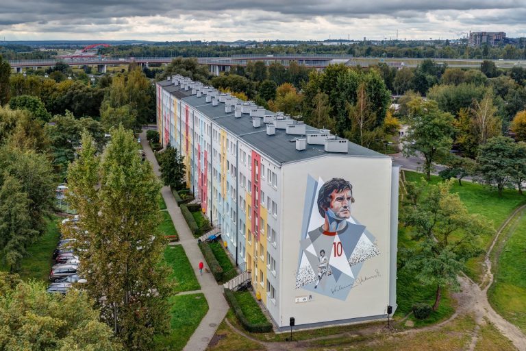 Mural Lubańskiego w Gliwicach już odsłonięty